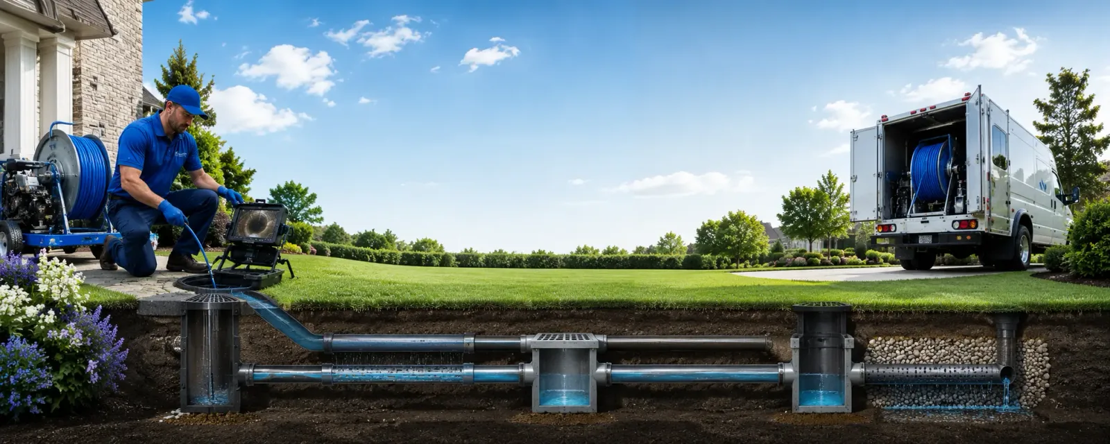 Outdoor drain cleaning information for Midland, SD
